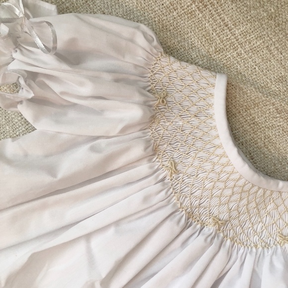 Pleats & Stitches Smocked Heirloom Dress - Picture 2 of 2